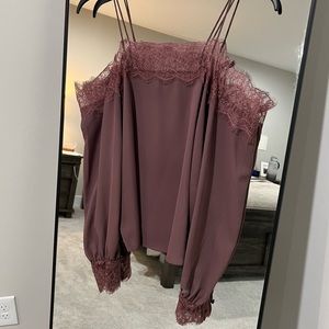 Express: Size Small, Cold Shoulder Blouse